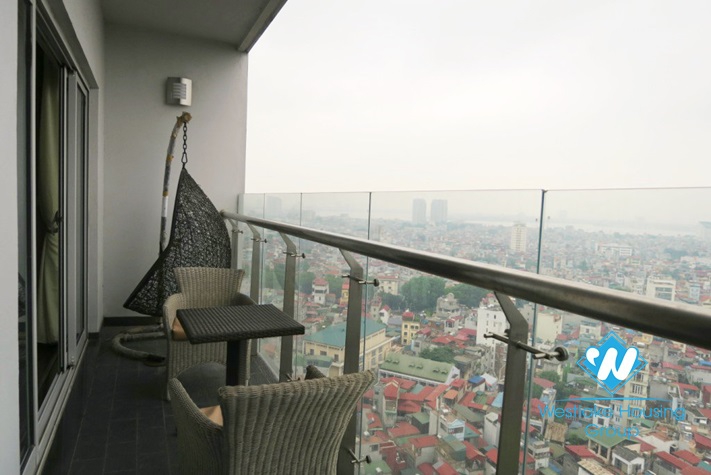 Beautiful apartment for rent in high floor of the Lancaster Building, Ba Dinh District, Hanoi